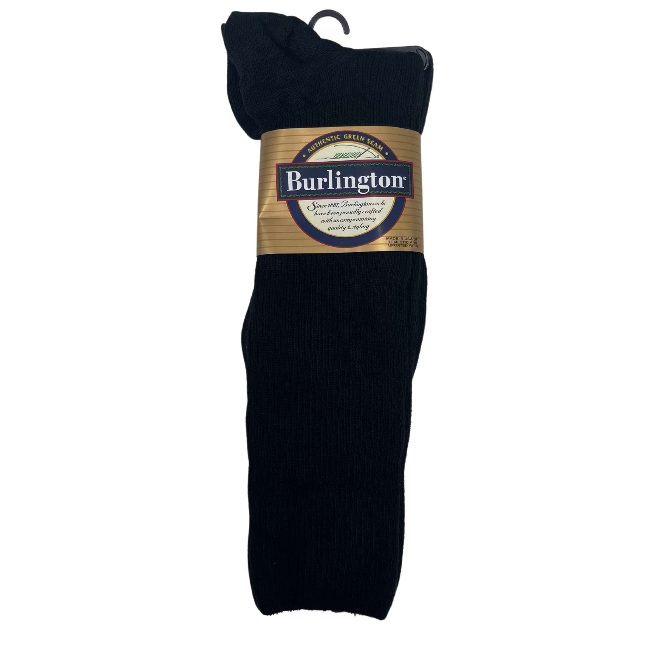 BURLINGTON Dress Acrylic Crew Sock - Black BURLINGTON Dress Acrylic Crew Sock - Black