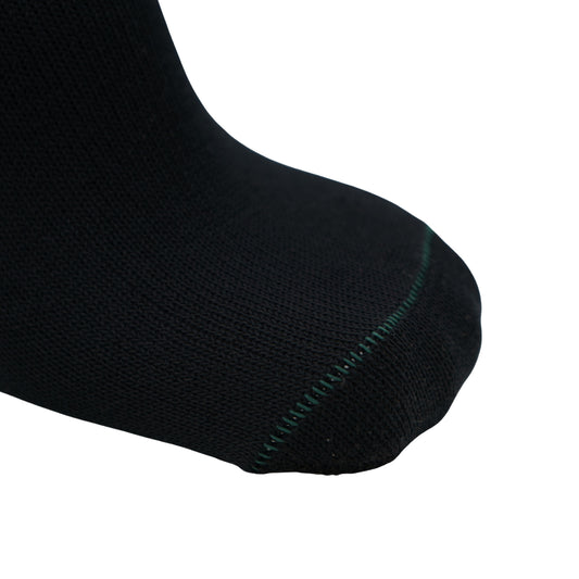 FD380 Foundation Seemfree Diabetic Dress socks close up on toe seam stitch.