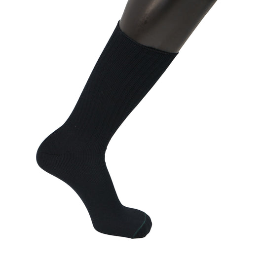 FD380 Foundation Seemfree Diabetic Dress socks Inner sock profile on foot mannequin.