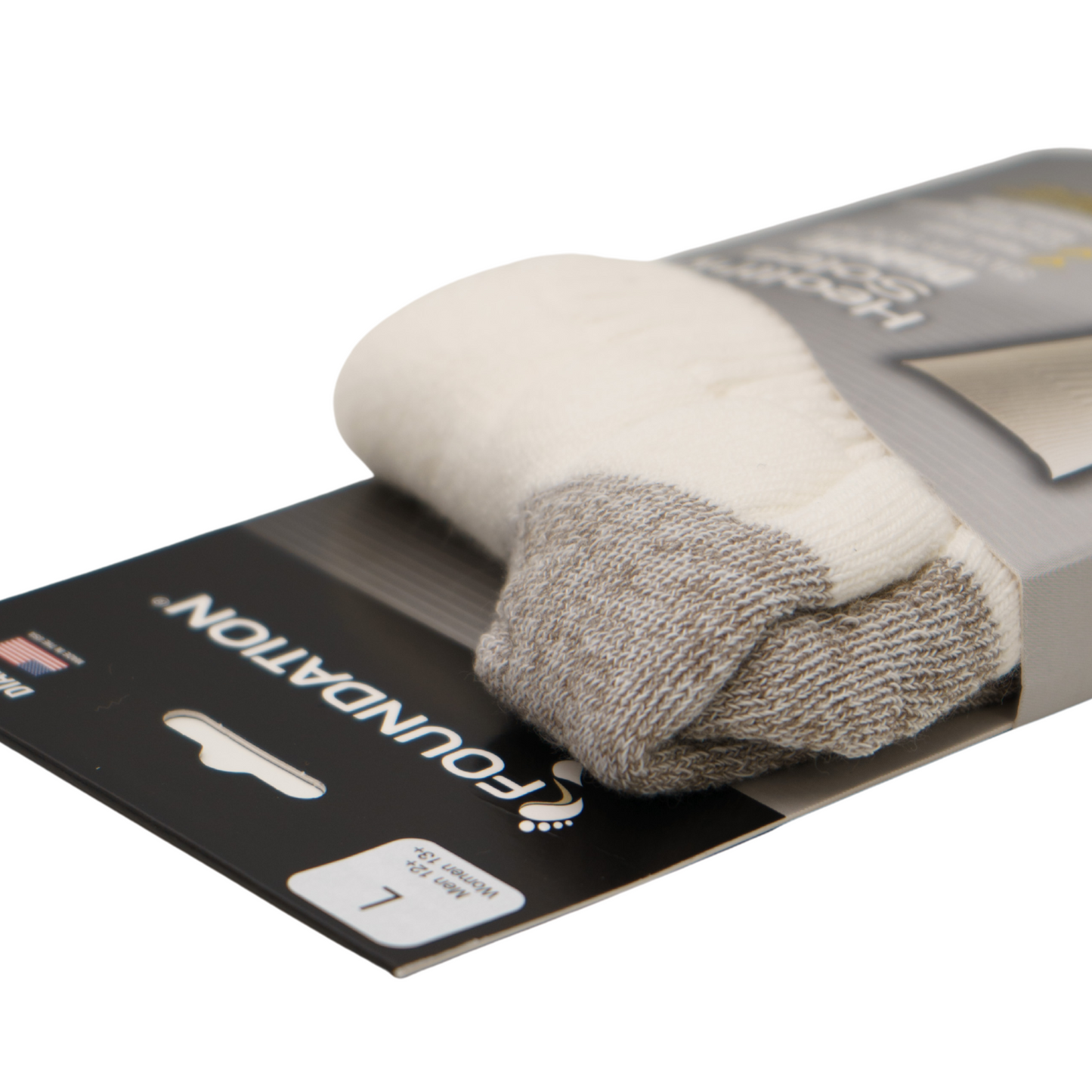 FOUNDATION® HEALTHY SOLES CIRCULATION CREW SOCKS - WHITE