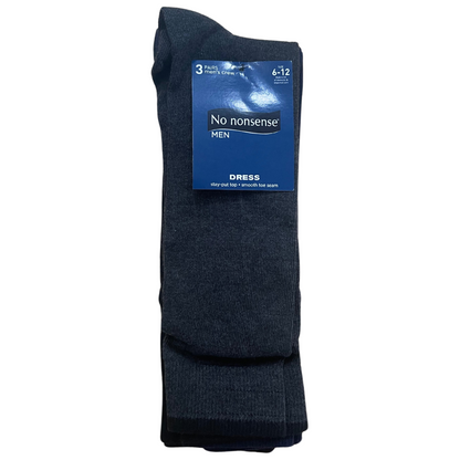 No Nonsense Cotton Crew Dress Socks 3 Pair Pack