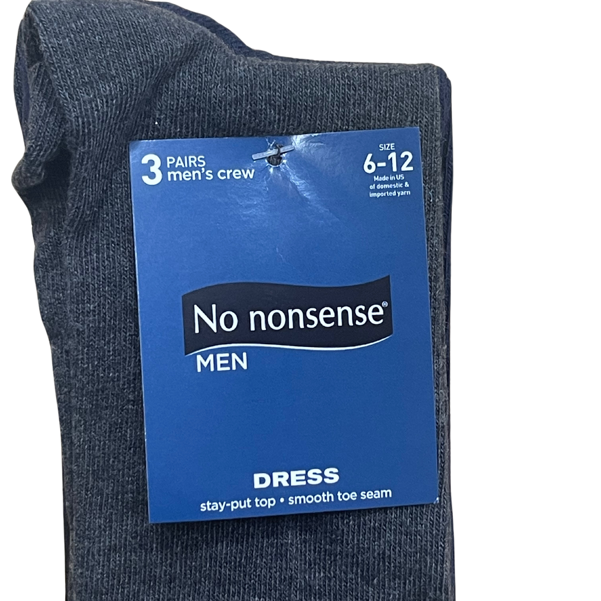 No Nonsense Cotton Crew Dress Socks 3 Pair Pack No Nonsense Cotton Crew Dress Socks 3 Pair Pack