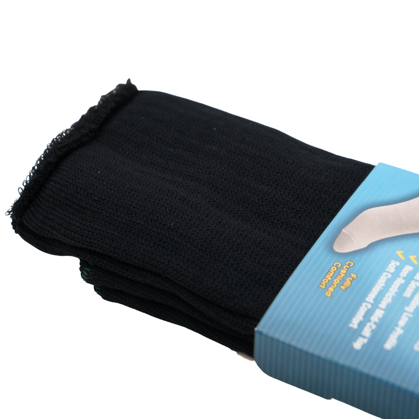 FOUNDATION® SOFTSTEP® DIABETIC ACTIVE CREW SOCKS - BLACK