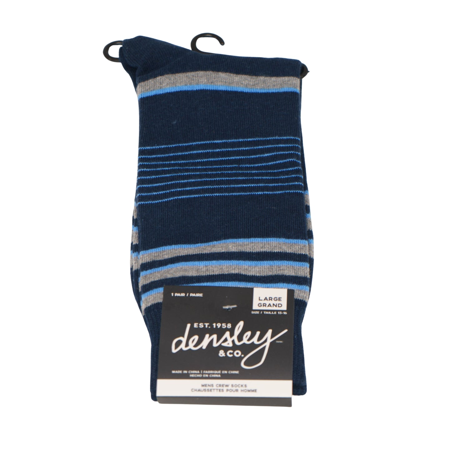 D&CO Pattern Cotton Dress Socks - 3 Pairs