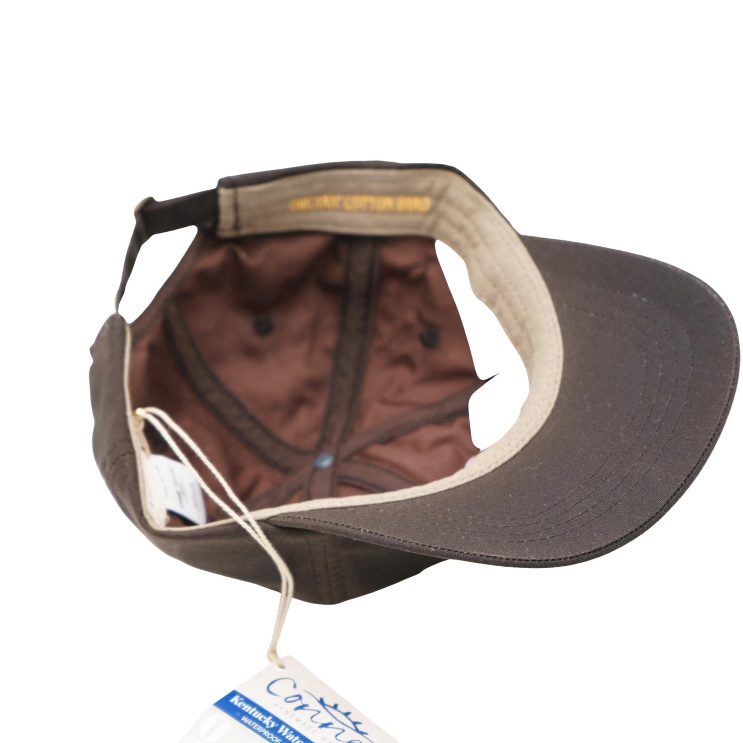 Gorra de béisbol impermeable de algodón Oilskin, hebilla ajustable, sombrero hecho a mano 