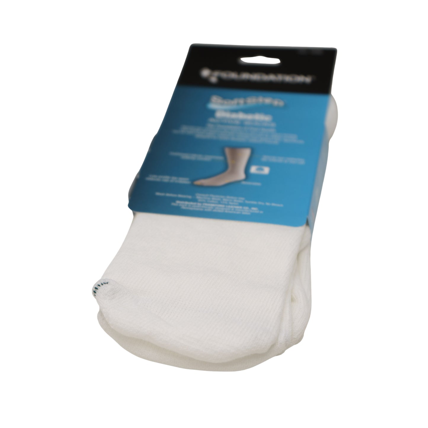 FOUNDATION® SOFTSTEP® DIABETIC ACTIVE CREW SOCKS - WHITE