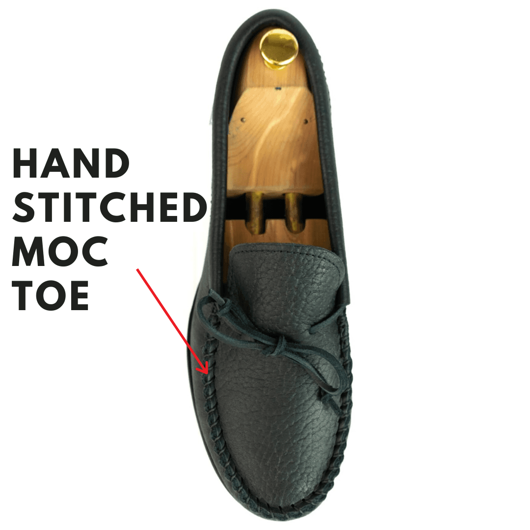 Cowhide moccasins best sale