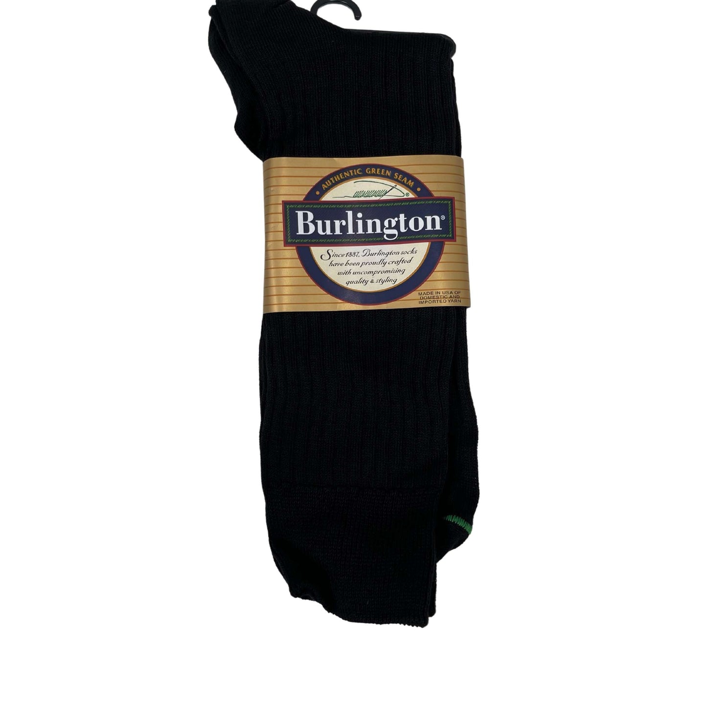 VESTIDO TALLA BURLINGTON 94% ALGODÓN MERCERIZADO CALCETINES REDONDOS - NEGRO