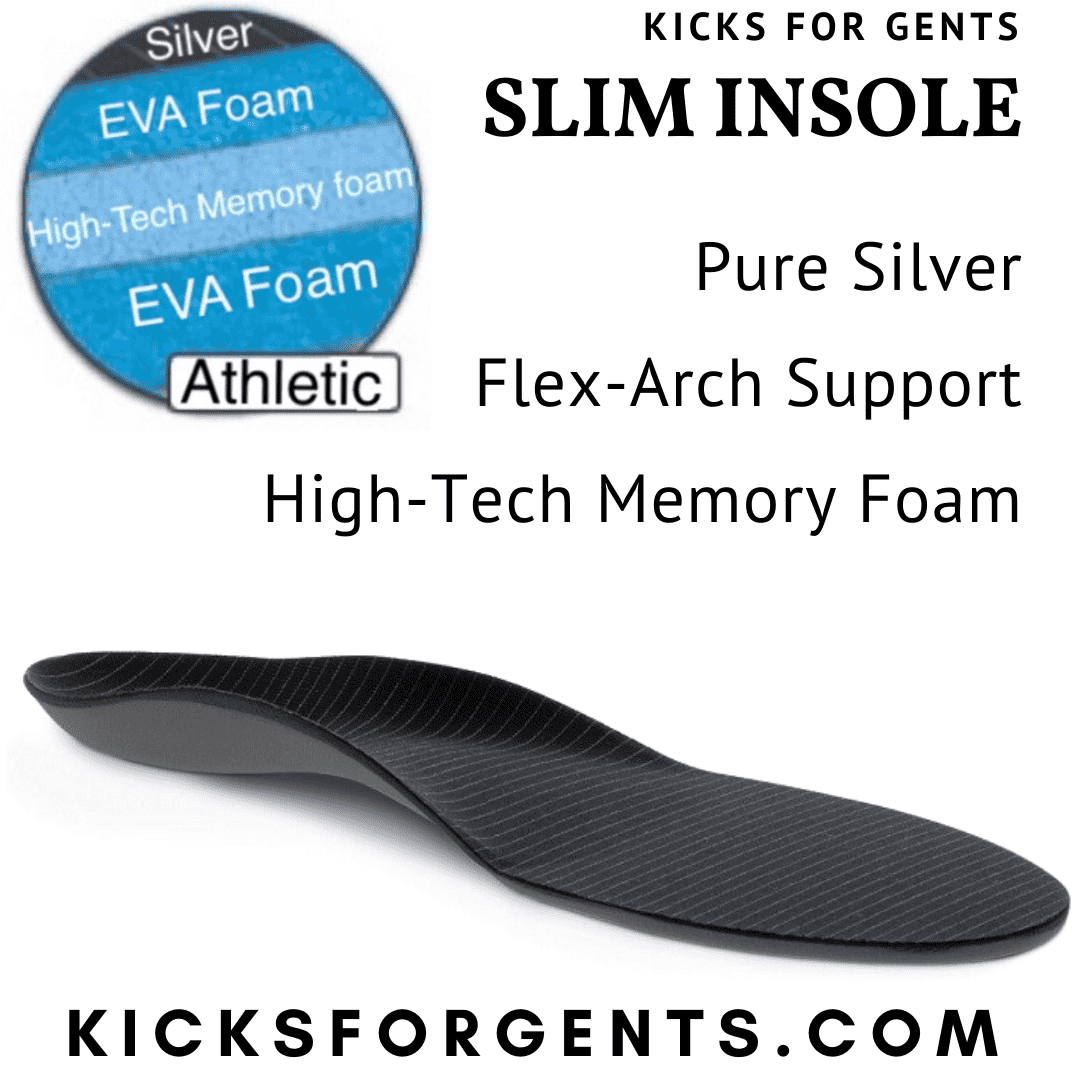 KFG Slim Insoles - Kicks For Gents - Insole - Insole, MADE IN USA