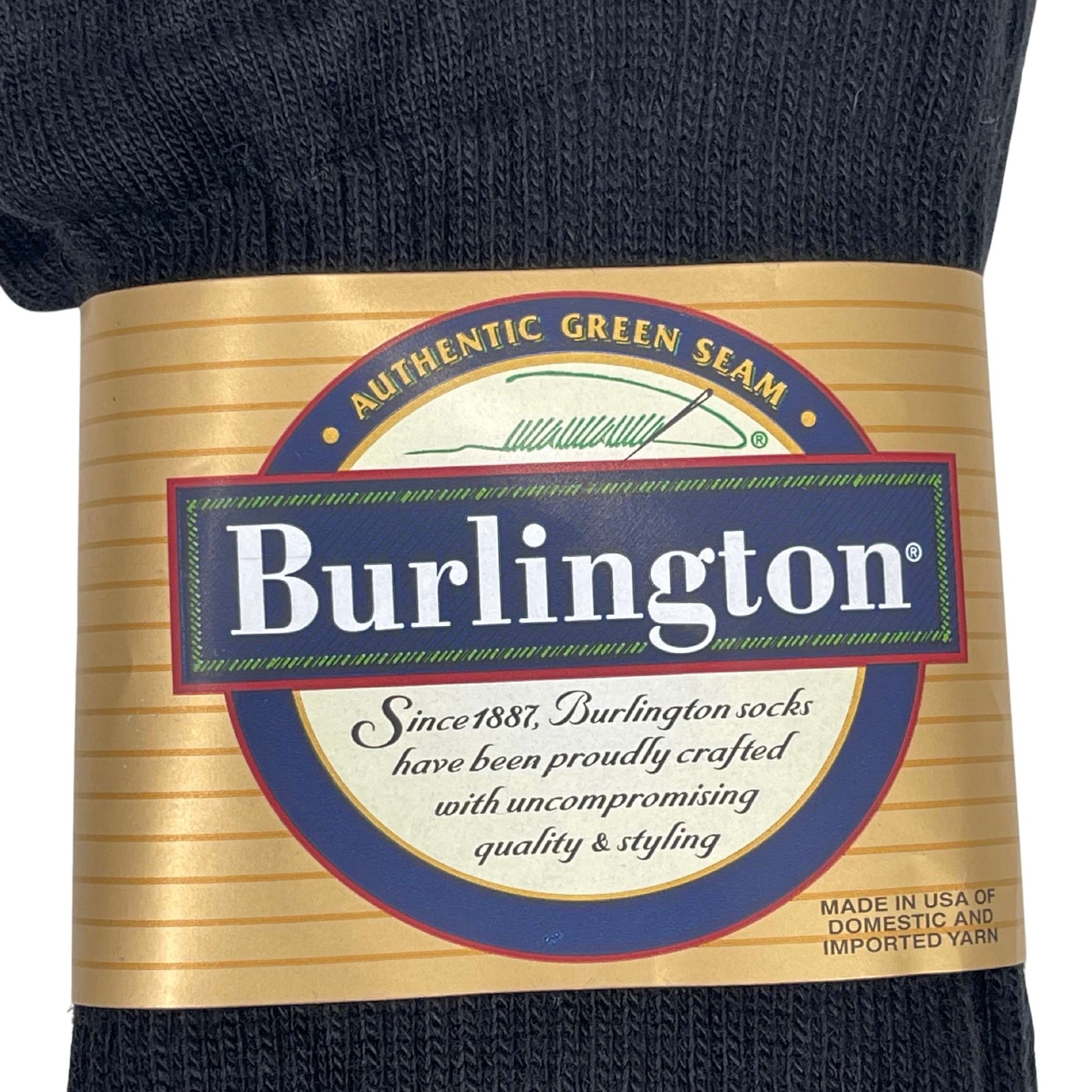 BB202 Dress Acrylic Sock - Black Close up on front product label