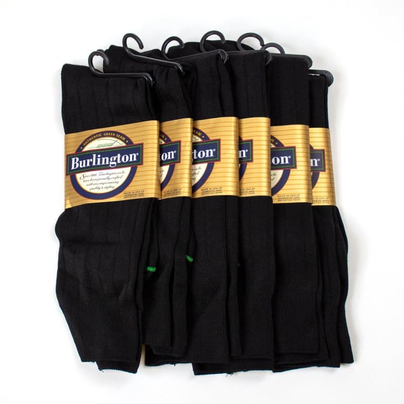 BURLINGTON DRESS CALCETINES DE MICROFIBRA DE NYLON - NEGRO
