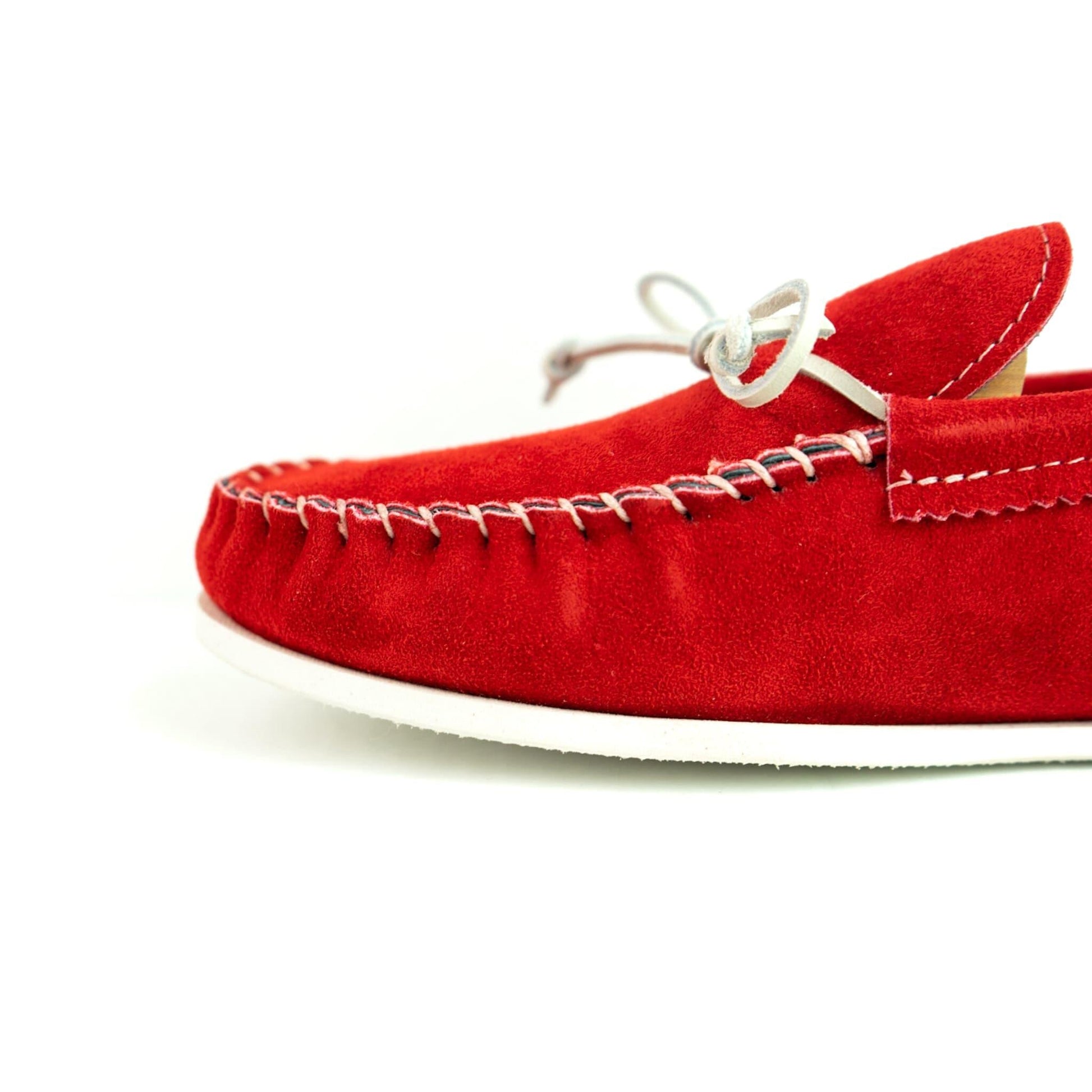 Spring Grove USA Moccasins - Red Suede - Kicks For Gents - Shoes - MADE IN USA, Sneaker