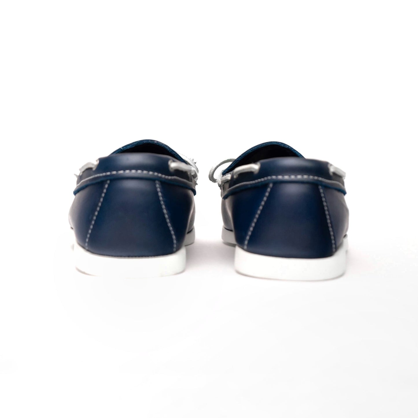 Dexter USA Moccasin - Navy Oiled Leather - White Boat Sole