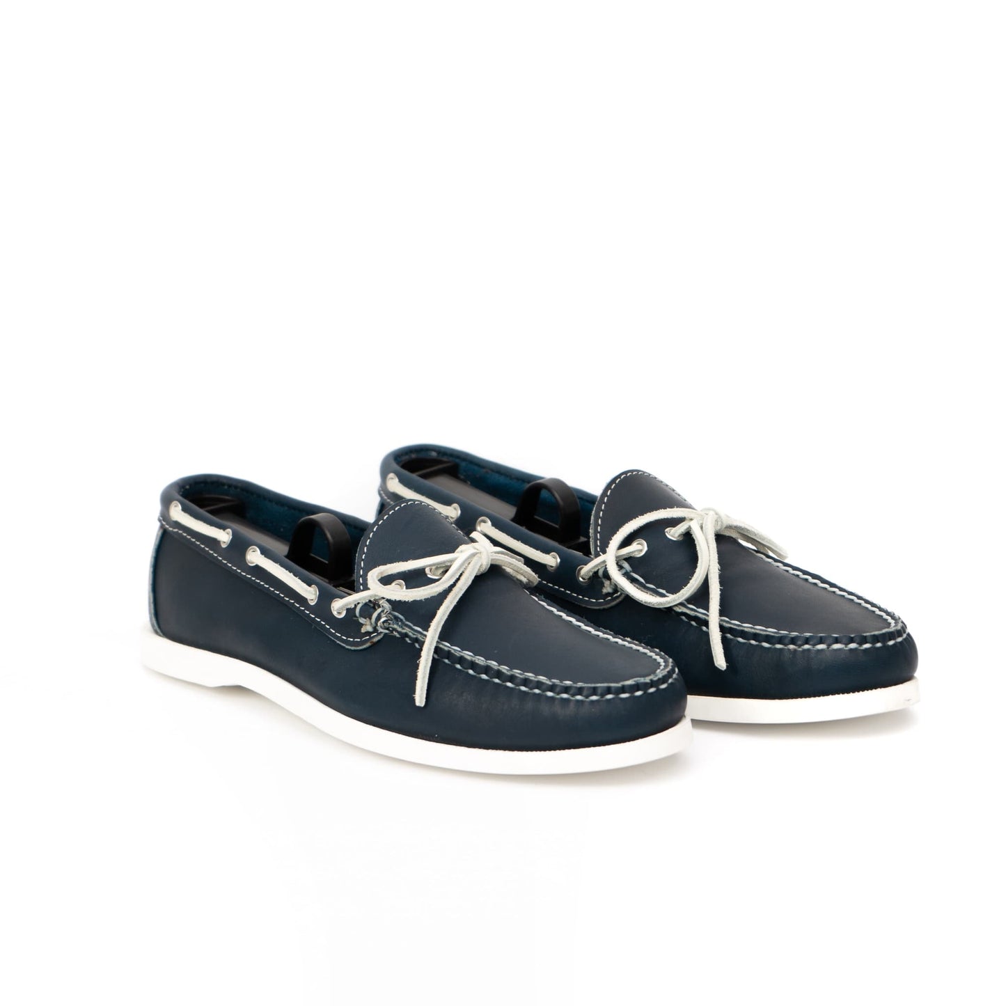 Dexter USA Camp Moc - Navy Full Grain Leather - White Boat Sole