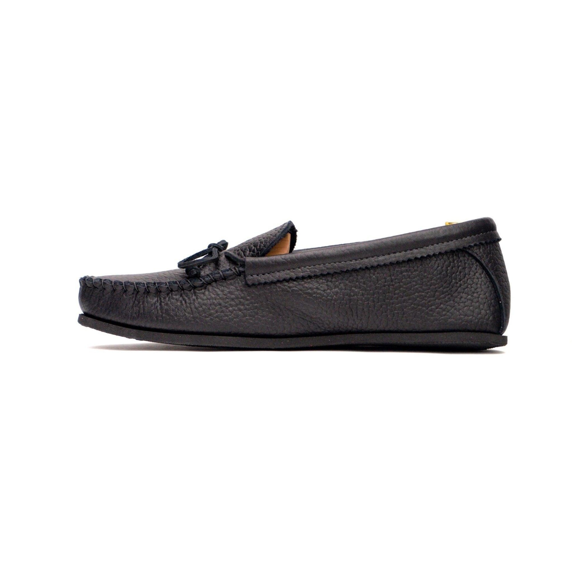 Spring Grove USA Moccasins - Black Cowhide - Kicks For Gents - Shoes - MADE IN USA, Sneaker