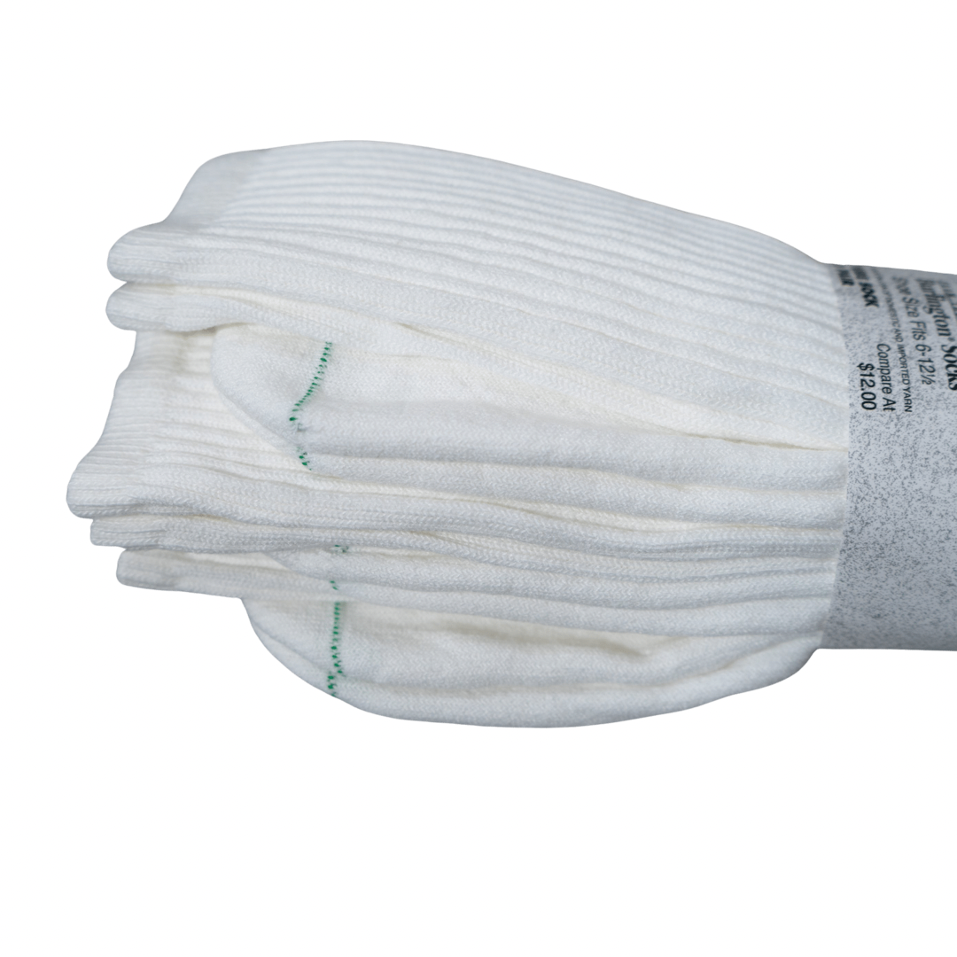 INTERWOVEN ATHLETIC COTTON TUBE SOCK - WHITE