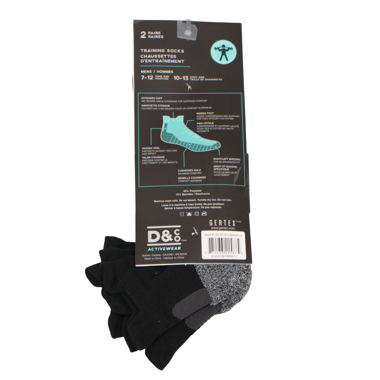 CALCETINES BURLINGTON SPORT DE ALGODÓN - NEGRO