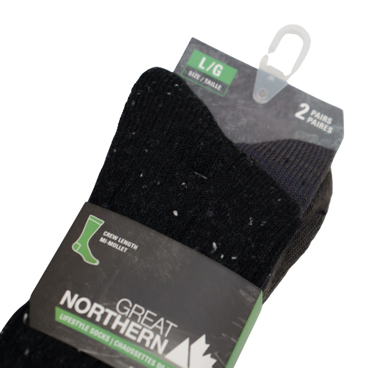 GN Nep Acrylic/Poly Blend Crew Sock - 2 Pack