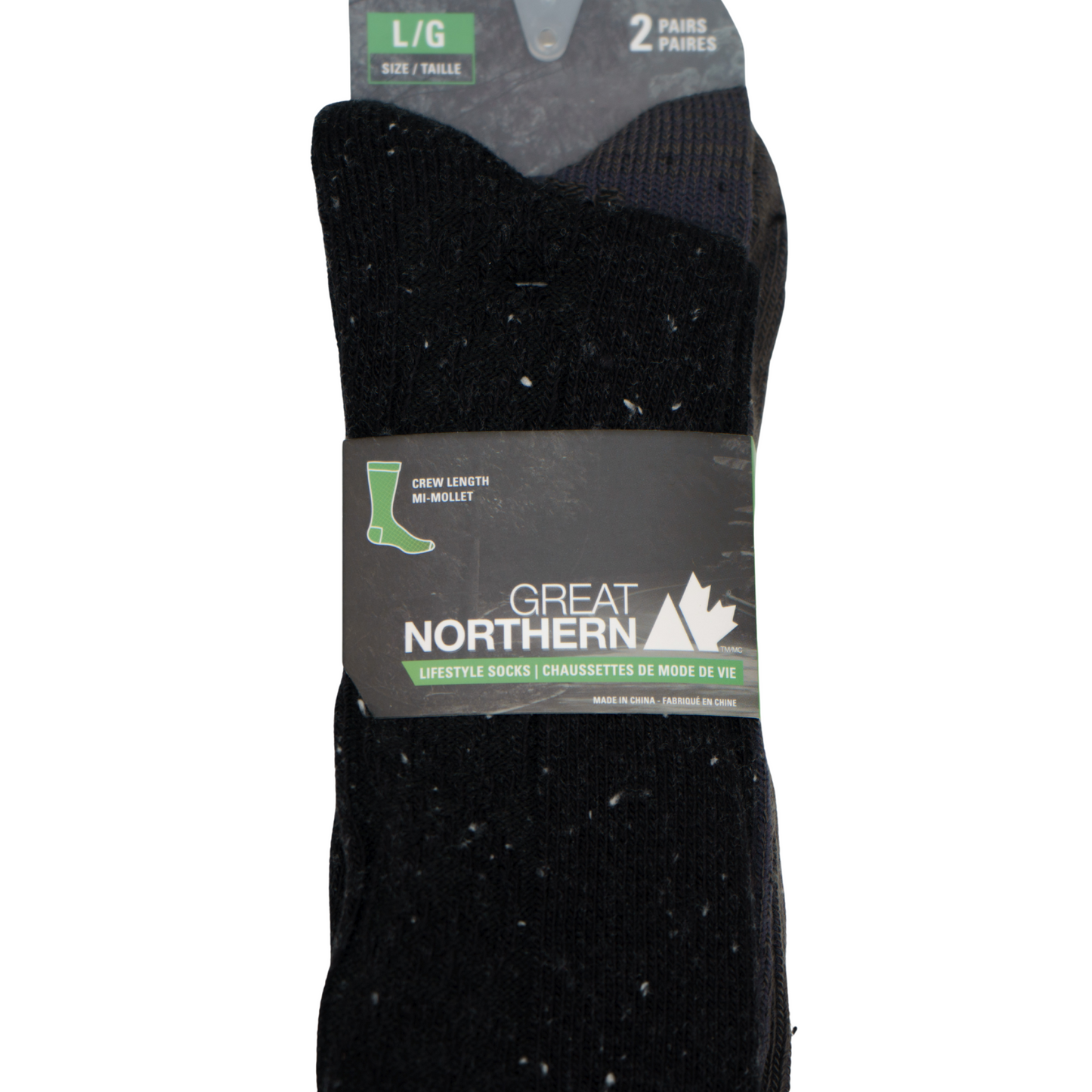 GN Nep Acrylic/Poly Blend Crew Sock - 2 Pack