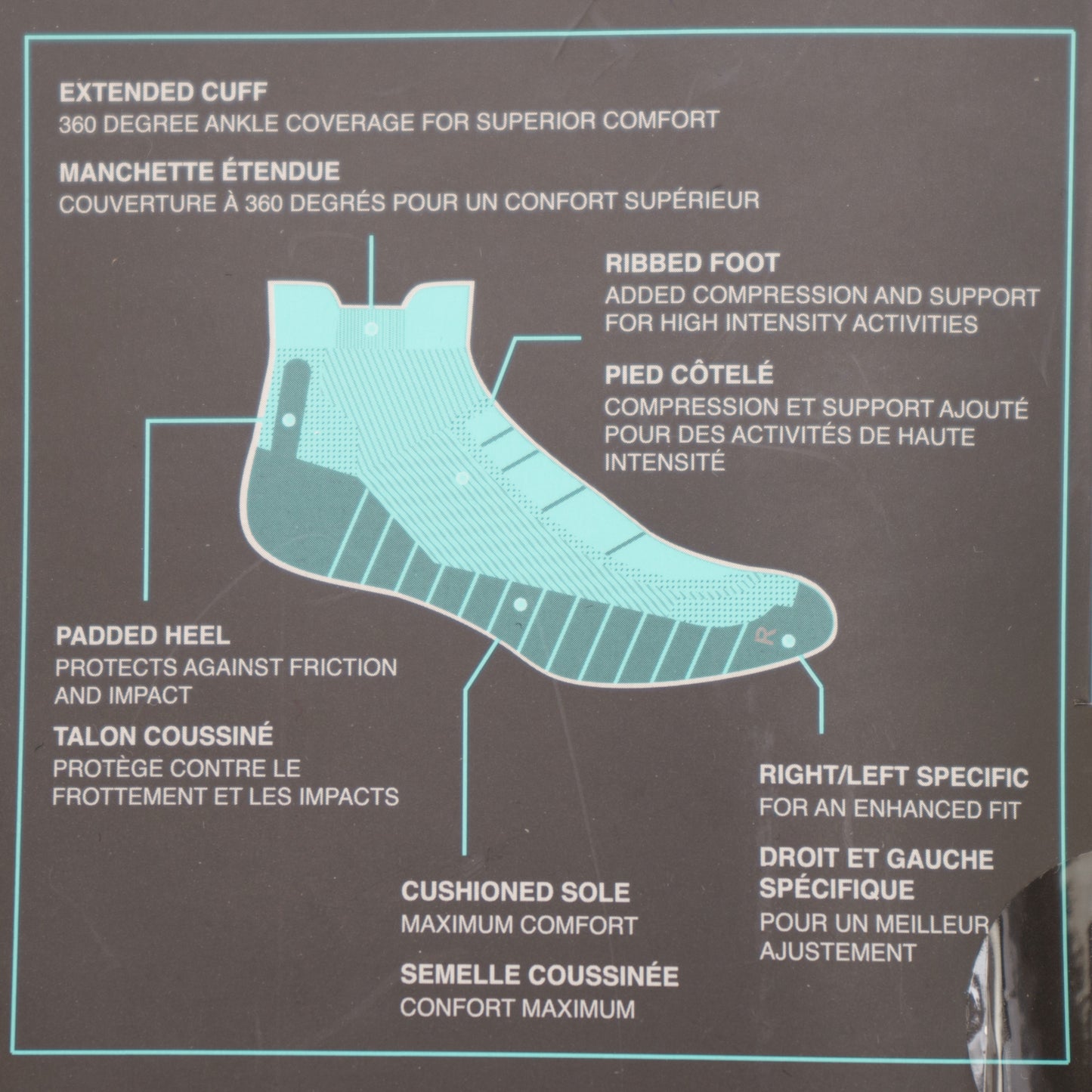 CALCETINES BURLINGTON SPORT DE ALGODÓN - NEGRO