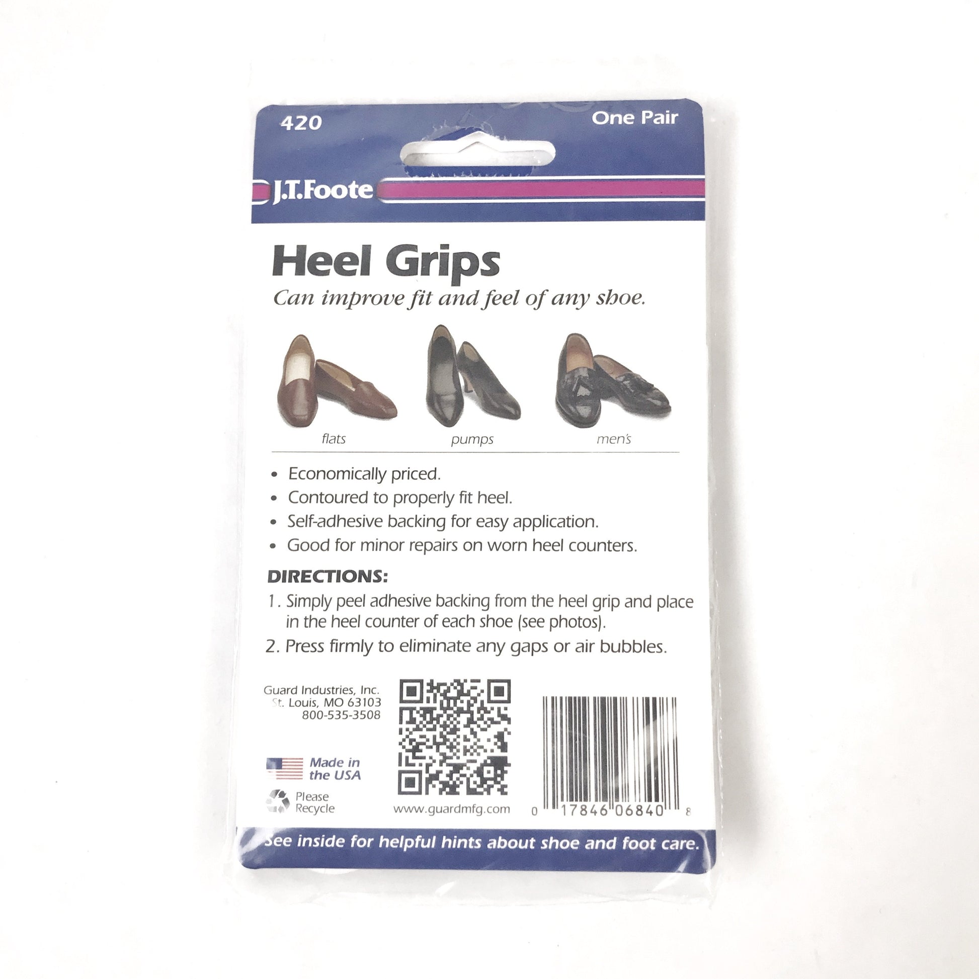 J.T. Foote Heel Grips - Kicks For Gents - Heel Grip - Heel Grip, Shoe Accessories