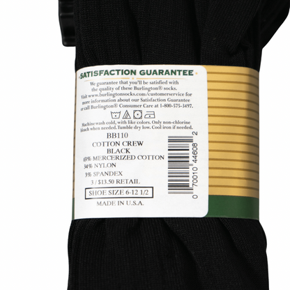VESTIDO BURLINGTON CALCETINES DE ALGODÓN MERCERIZADO - NEGRO