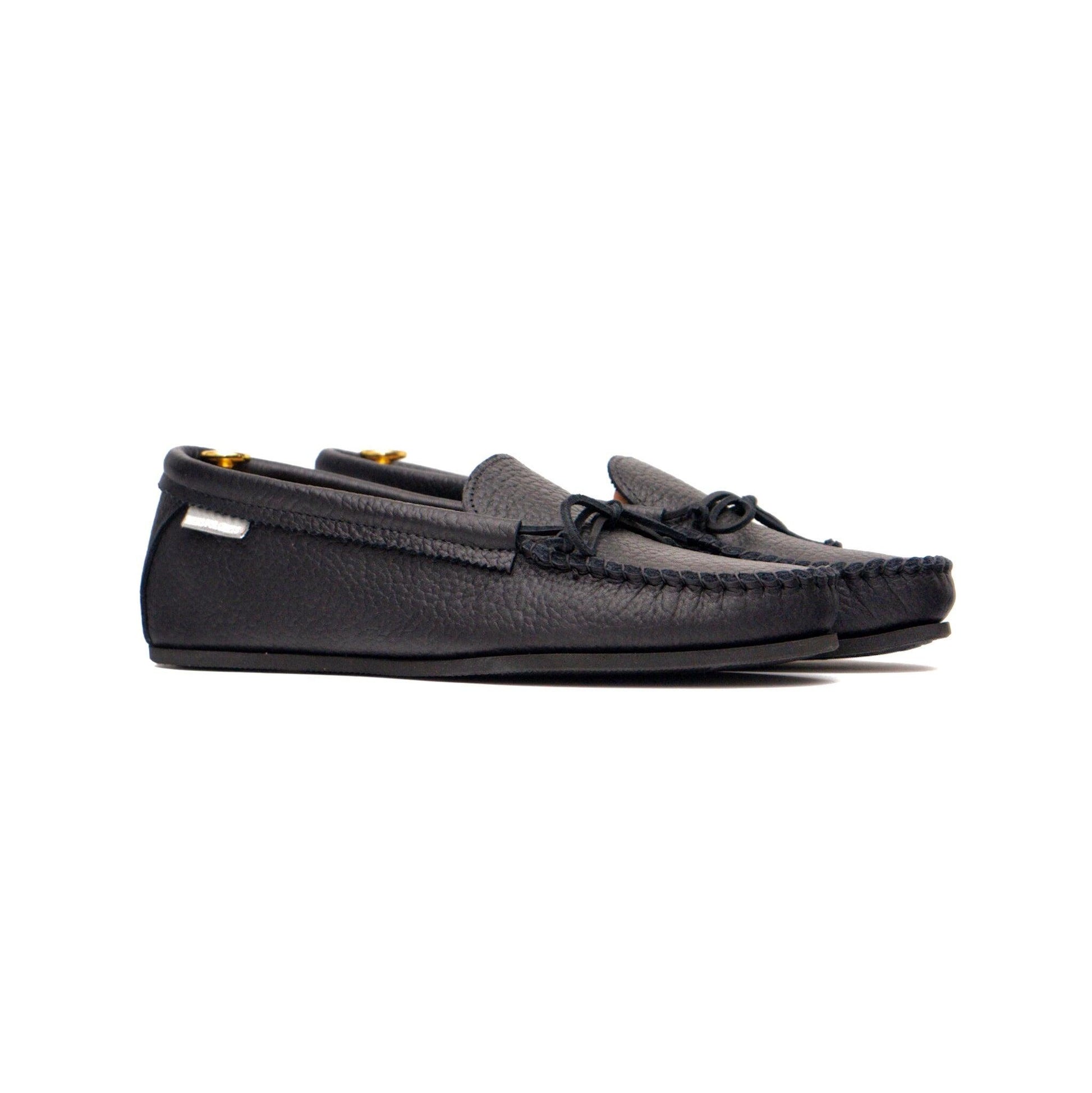 Spring Grove USA Moccasins - Black Cowhide - Kicks For Gents - Shoes - MADE IN USA, Sneaker