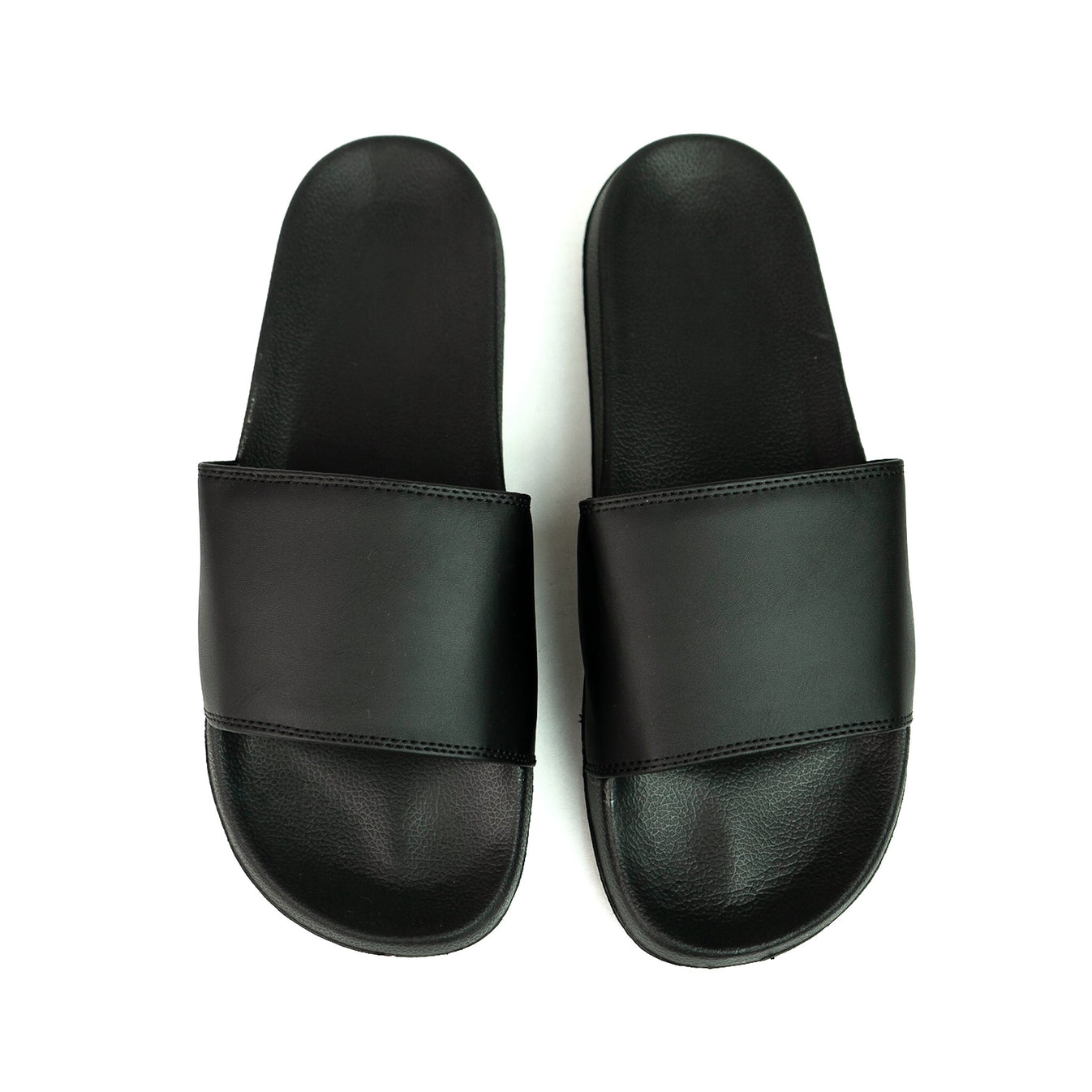 Minimalist Slides - Black - Cushioned Strap - EVA Sole - Eco-Friendly ...