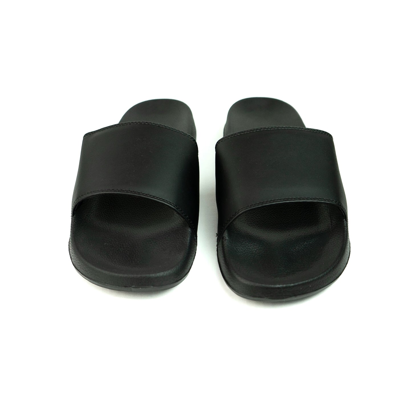 Minimalist Slides - Black - Cushioned Strap - EVA Sole - Eco-Friendly