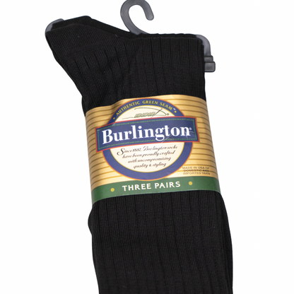 VESTIDO BURLINGTON CALCETINES DE ALGODÓN MERCERIZADO - NEGRO
