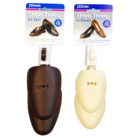 J.T. Foote Adjustable Shoe Trees - Plastic - Kicks For Gents - Shoe Tree - Shoe Accessories, Shoe trees